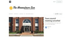 Desktop Screenshot of moorestownsun.com